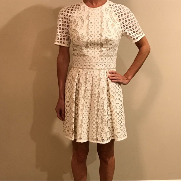 LOVER Dresses & Skirts - LOVER Cream Lace Dress Size 2